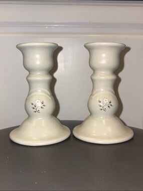 Vintage Pfaltzgraff Heirloom 5" Candlesticks 
- Set of 2